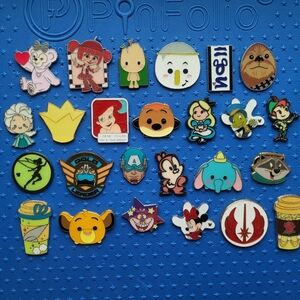 DISNEY TRADING PINS Bundle - Lion King, Ariel, Frozen, Peter Pan